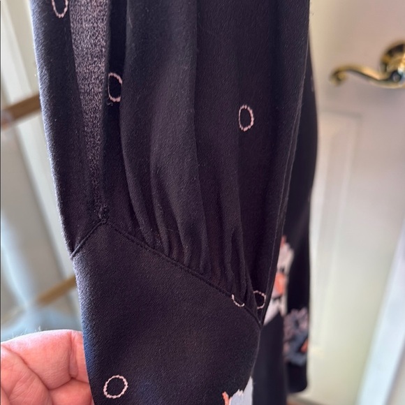 Free People Black Sheath Dress with Bell Sleeves - Picture 7 of 16